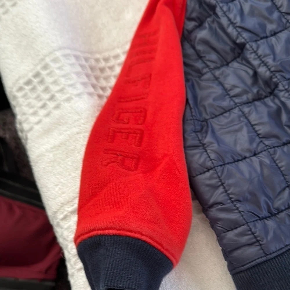 Tommy Hilfiger Red and Navy Quilted Jacket